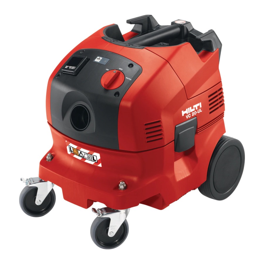 Hilti VC 20 Original Operating Instructions