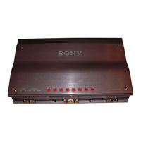 Sony XM-2000R Operating Instructions Manual