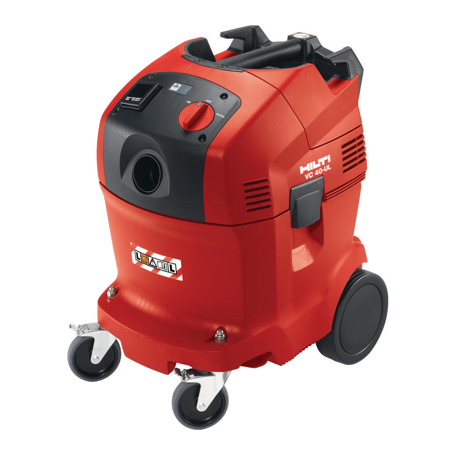 Hilti VC 20, VC 40 Manual