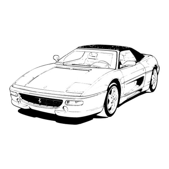 Ferrari 355 F1 Owner's Manual