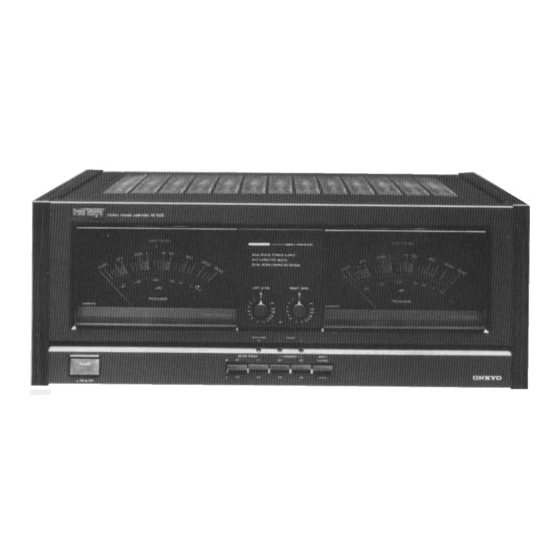 Onkyo M-508 Service Manual