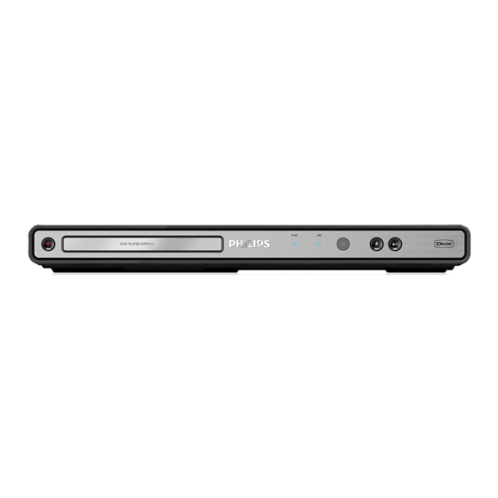 Philips DVP3111/12 User Manual