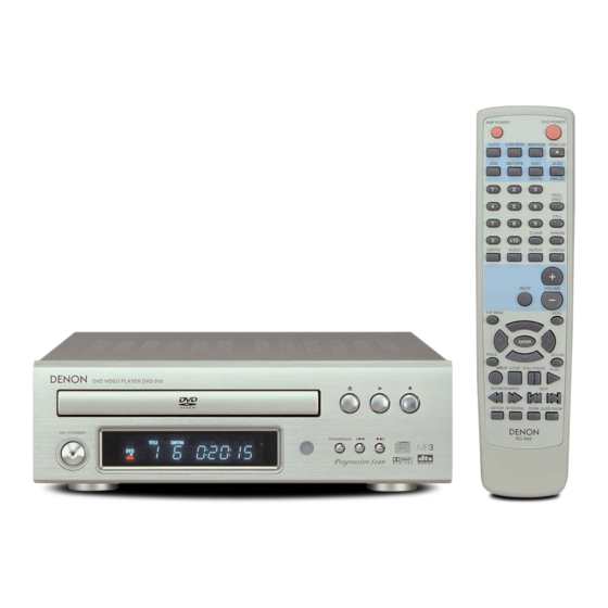 Denon DVD-310 Service Manual