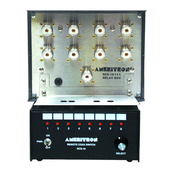 AMERITRON RCS-10 Instruction Manual
