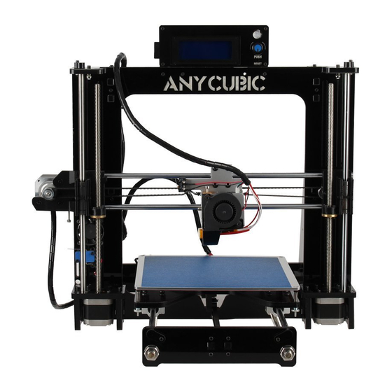 Anycubic Prusa I3 Product Manual Pdf Download 