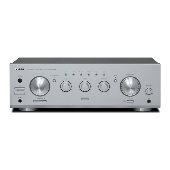 Teac A-R630MKII Owner's Manual