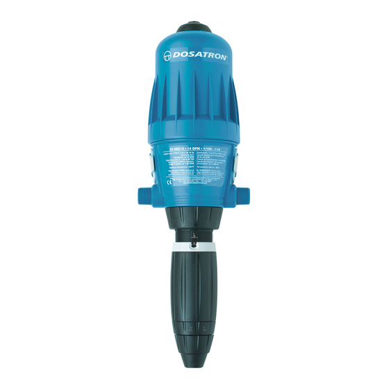 dosatron D14MZ10 Manual