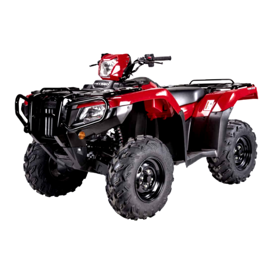 Honda FourTrax Foreman TRX520FE2 2020 Owner's Manual