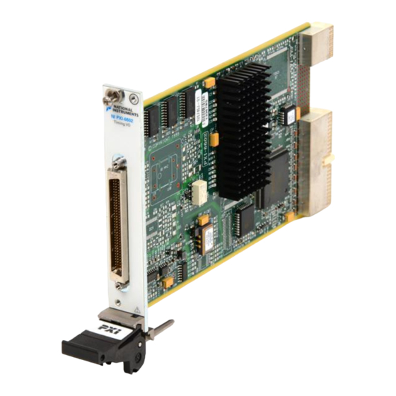 National Instruments PXI-6602 User Manual