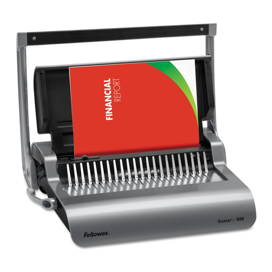 Fellowes Quasar+ 500 Manual