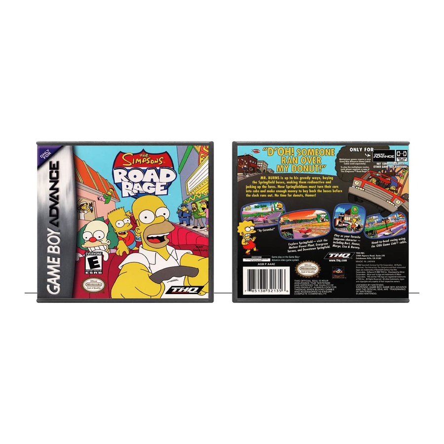 Electronic Arts THE SIMPSONS-ROAD RAGE Manual
