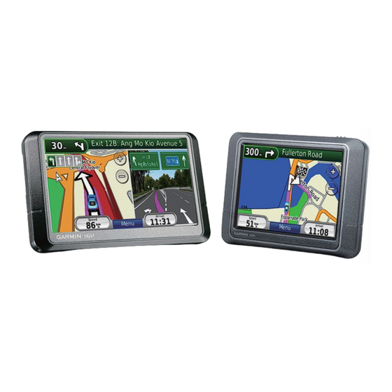 Garmin Nuvi 2x5 Quick Start Manual