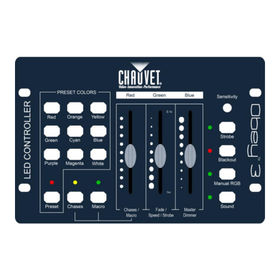 Chauvet Obey 3 User Manual
