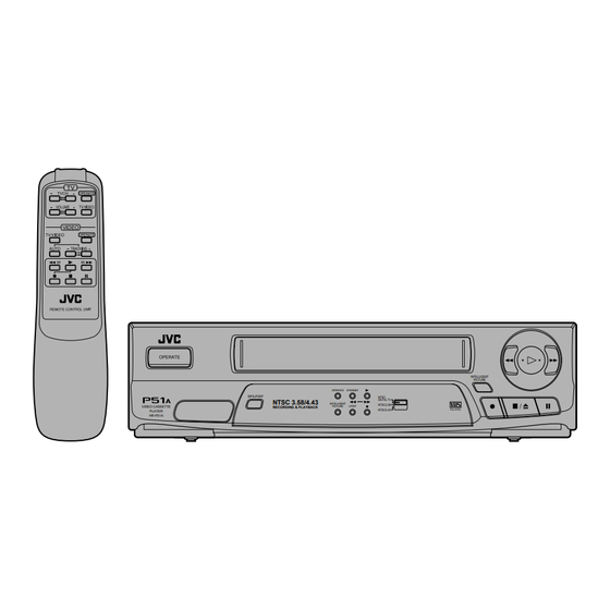 User Manuals: JVC HR-P51A Video Cassette Recorder