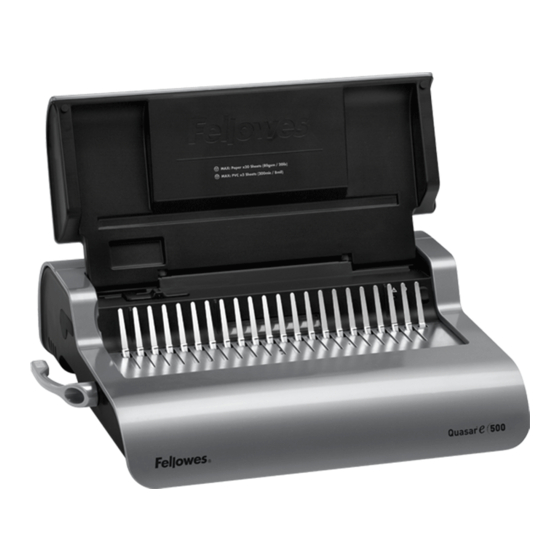 Fellowes Quasar 500 Instructions Manual