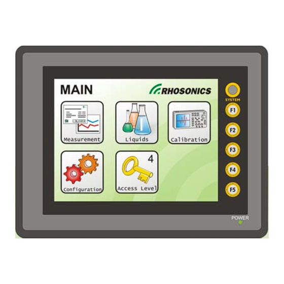 Rhosonics 9670 Manual