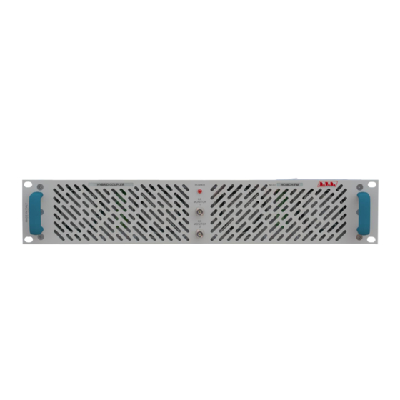R.V.R. Elettronica BROADCAST EQUIPMENT HC08CH-FM User Manual