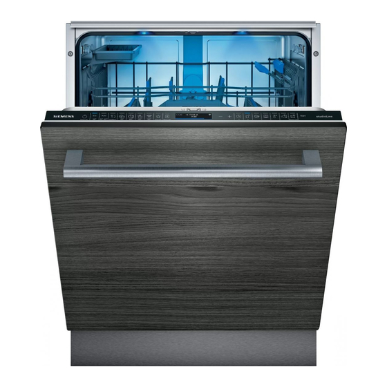 Siemens SN67Z801BE Integrated Dishwasher Manuals
