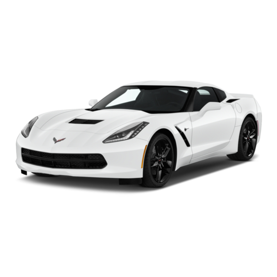 CHEVROLET CORVETTE 2019 MANUAL Pdf Download | ManualsLib