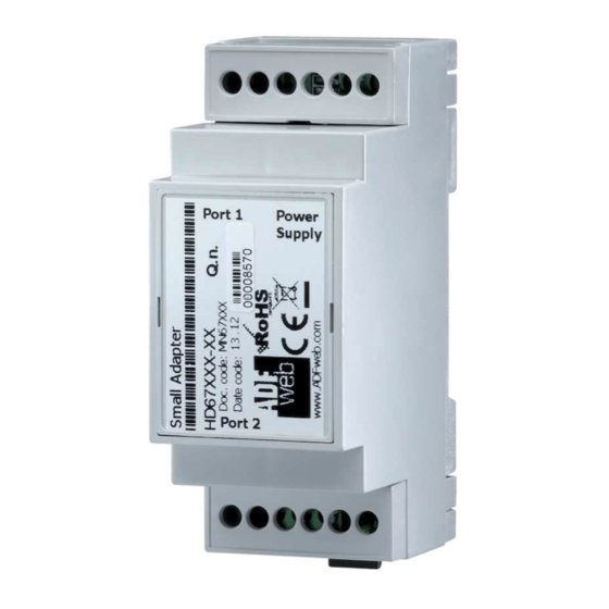 ADF Web HD67B18-B2 User Manual