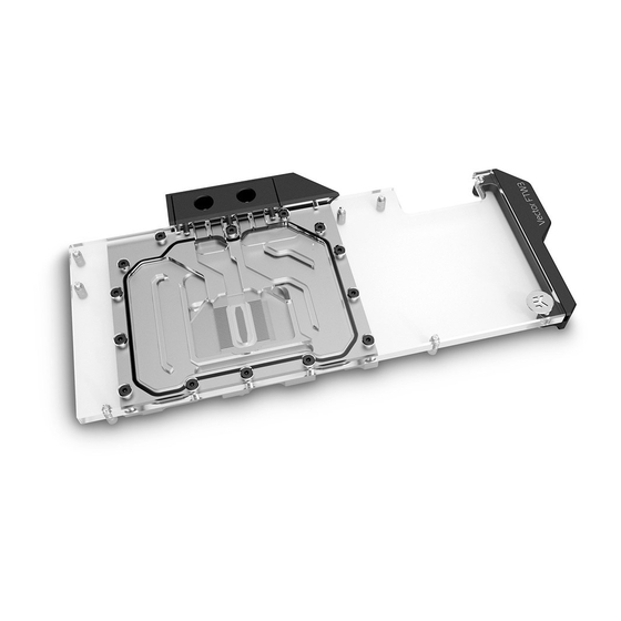 EK-Quantum Vector FTW3 RTX 3080 User Manual