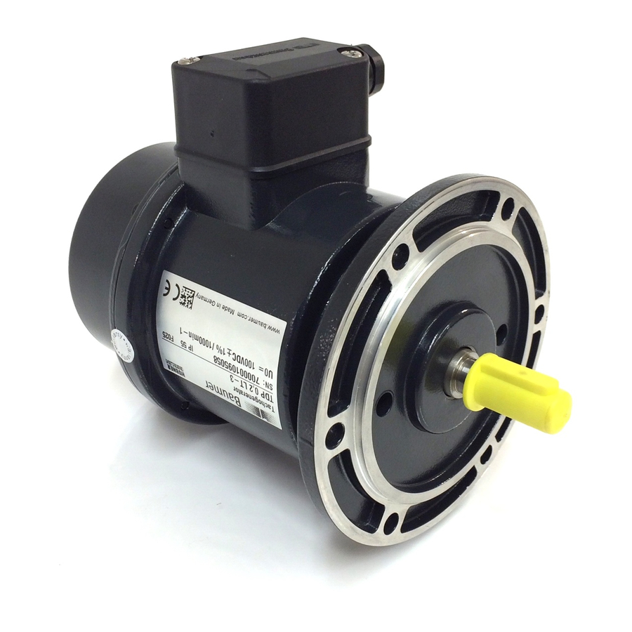 Baumer HUBNER TDP 0,2 Mounting And Operating Instruction