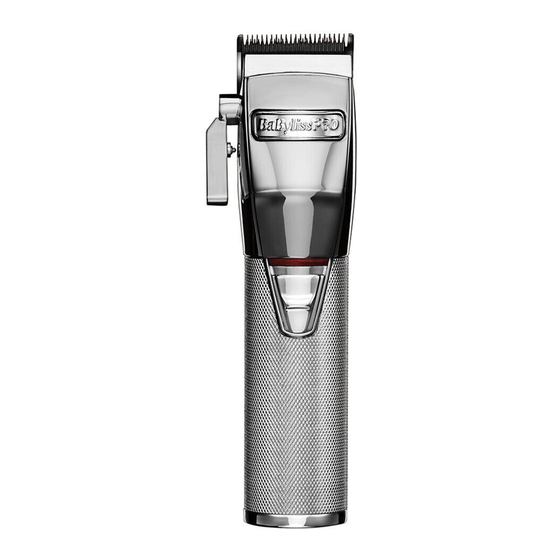 BaBylissPro SILVERFX B870SA Operating Instructions Manual