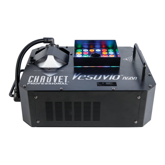 Chauvet Professional Vesuvio RGBA Quick Reference Manual