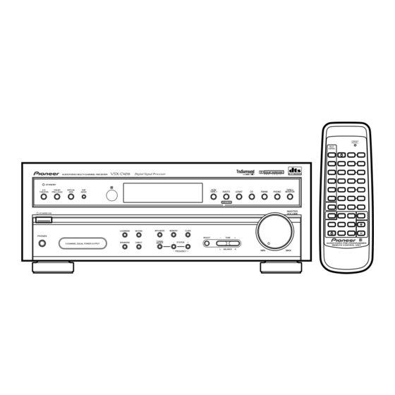Pioneer VSX-D458 Service Manual