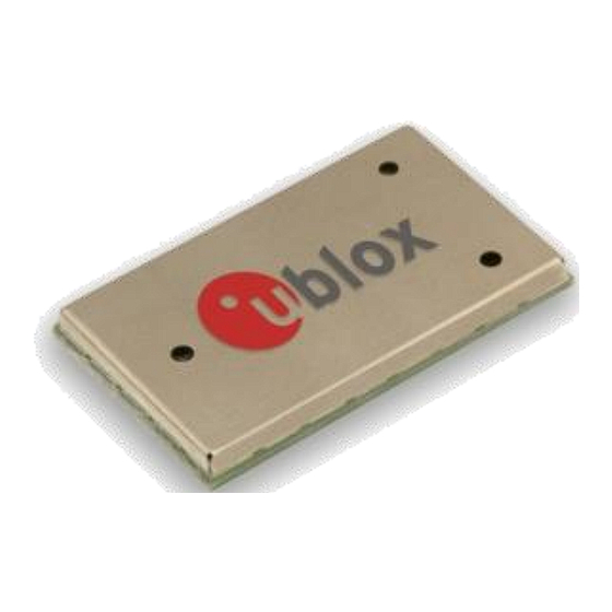 u-blox SARA-G3 Series System Integration Manual