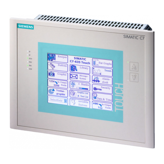 Siemens SIMATIC C7-635 Manual