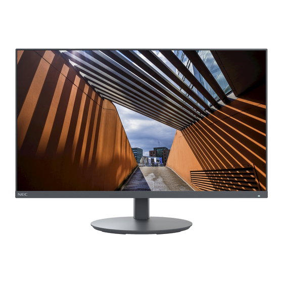 NEC MultiSync E244FL LED monitor Manuals