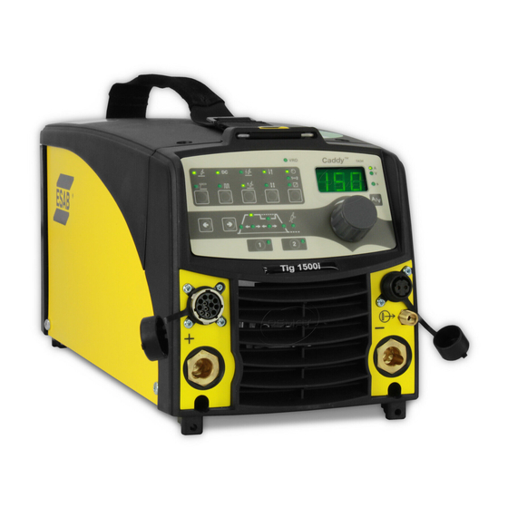 ESAB Cadd Tig 1500i TA34 Service Manual
