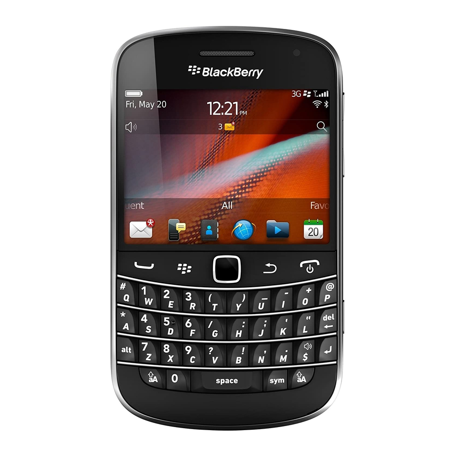 Blackberry Bold 9900 Start Here Manual
