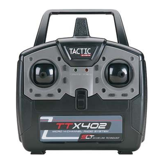 Tactic TTX402 Instruction Manual
