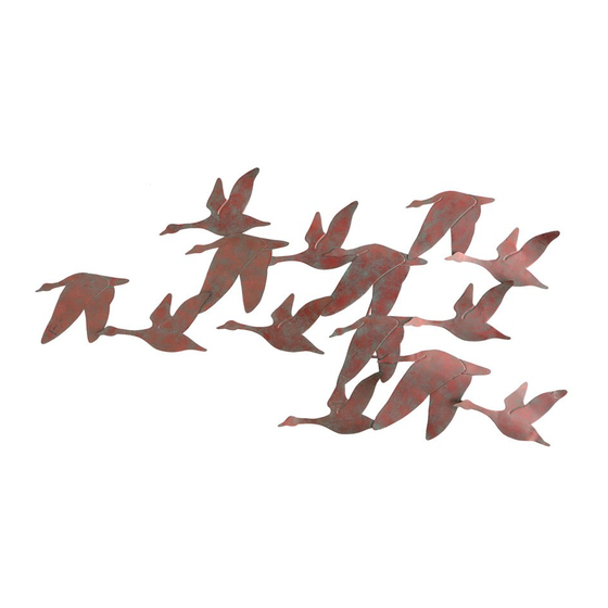 SEI Flock of Geese Wall Art Assembly Instructions