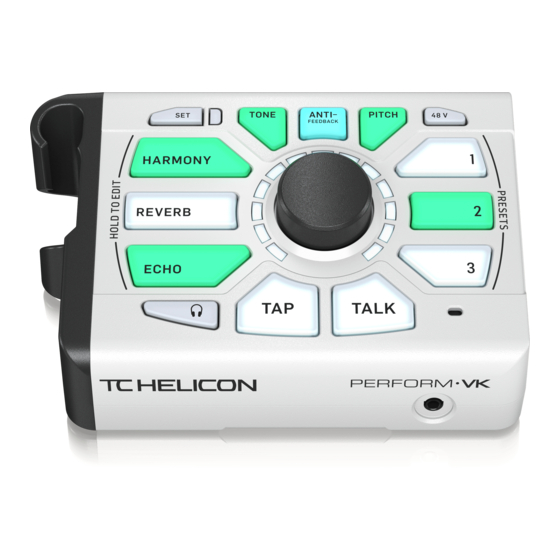 TC-Helicon PERFORM-VK Quick Start Manual