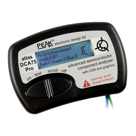 Peak Atlas DCA Pro User Manual