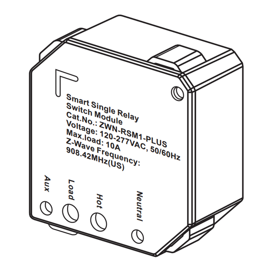 Enerwave ZWN-RSM1-PLUS Installation Instructions