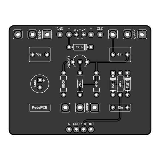 PedalPCB Slumlord Overdrive Quick Start Manual