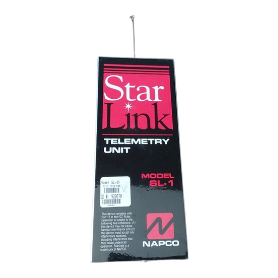 NAPCO STARLINK Datasheet