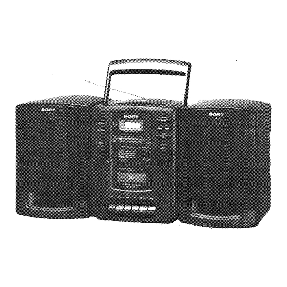 Sony CFD-505 Service Manual