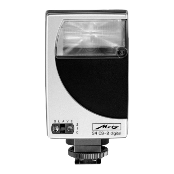 Metz MECABLITZ 34 CS-2 digital Operating Instructions Manual