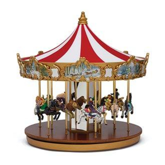 Mr. Christmas CLASSIC CAROUSEL Instruction Manual