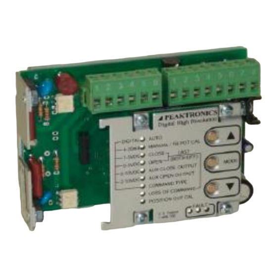 Peaktronics 92 Series Installation, Operation And Maintenance Manual