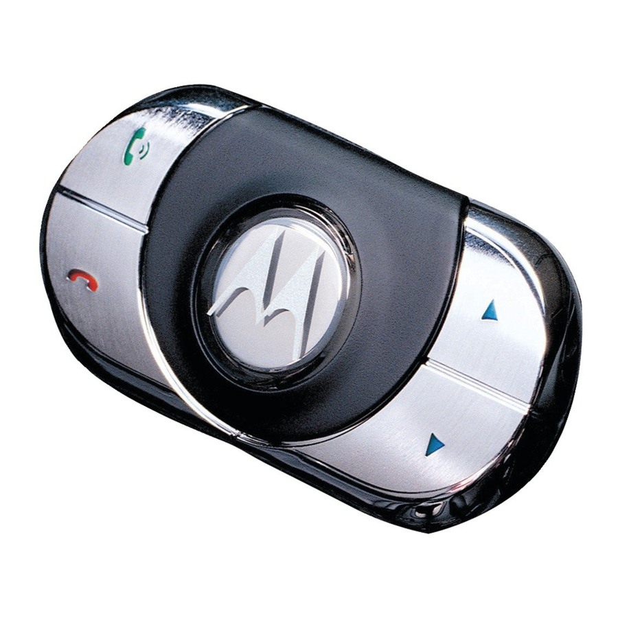 Motorola IHF1000 - Blnc Bluetooth Car Manuals
