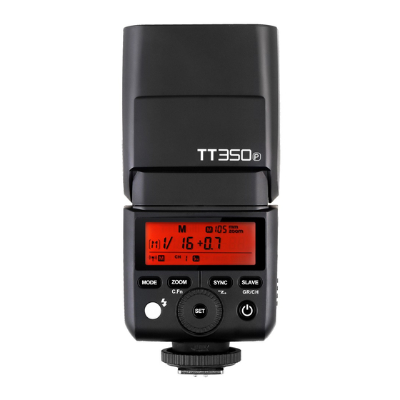 Godox Thinklite TT350P Manual