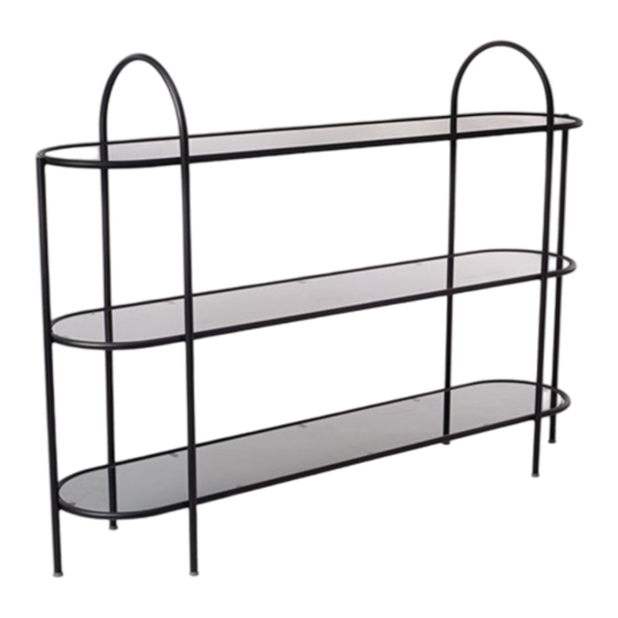 pols potten Shelf Chiaro low smoked glass 300-040-013 Instruction Manual