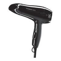 VS Sassoon PowerDry 2000 Instruction Booklet