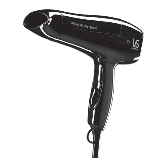 VS Sassoon VS303A Instruction Booklet